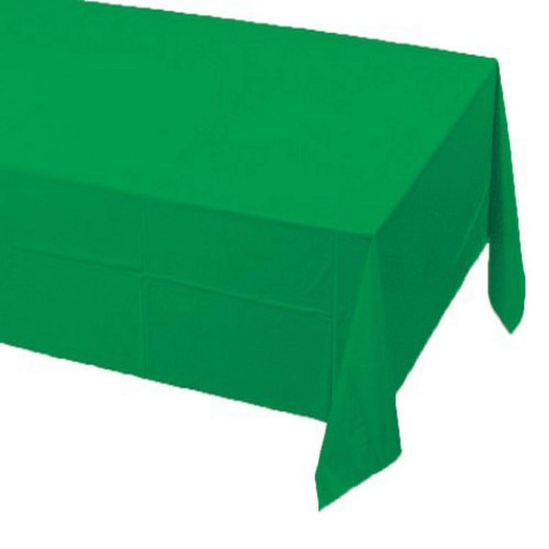 Creative Converting Touch of Color Paper Banquet Table Cover, Emerald Green 54 in x 108 in (40.5 SQ FT) - Image 1